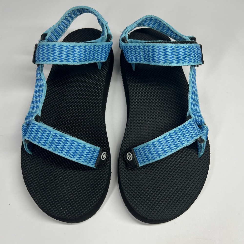 Atika Outdoor‎ Sandals Water Friendly Strappy Blue Woven Size US 8